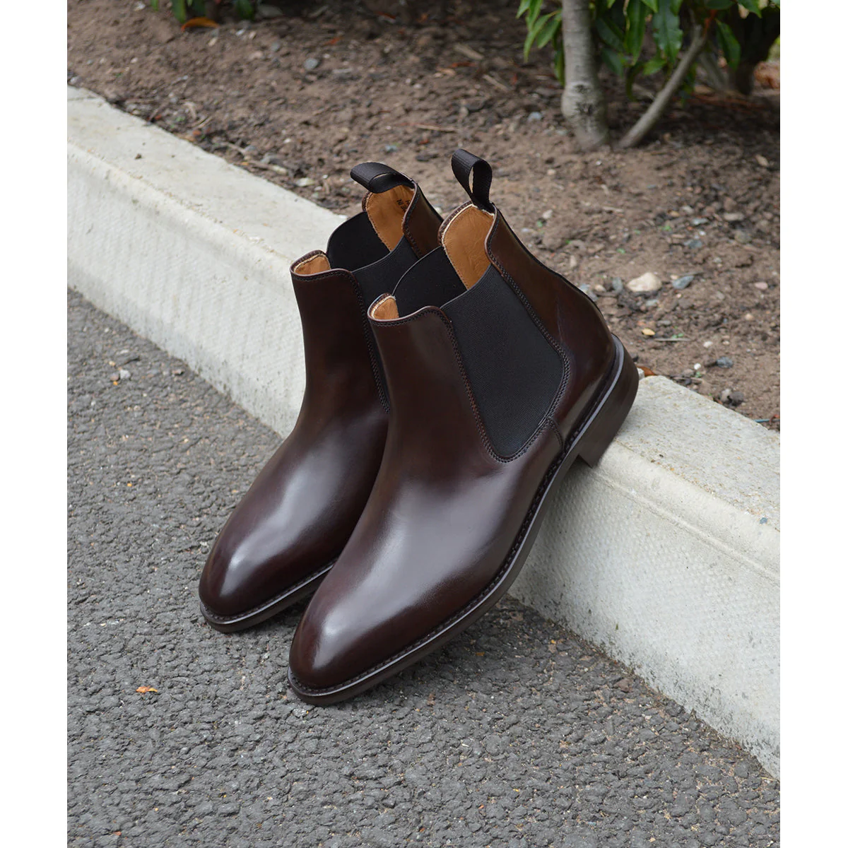FACTORY SECOND Berwick 1707 Chelsea Boot (475) - Dark Brown - Image 13