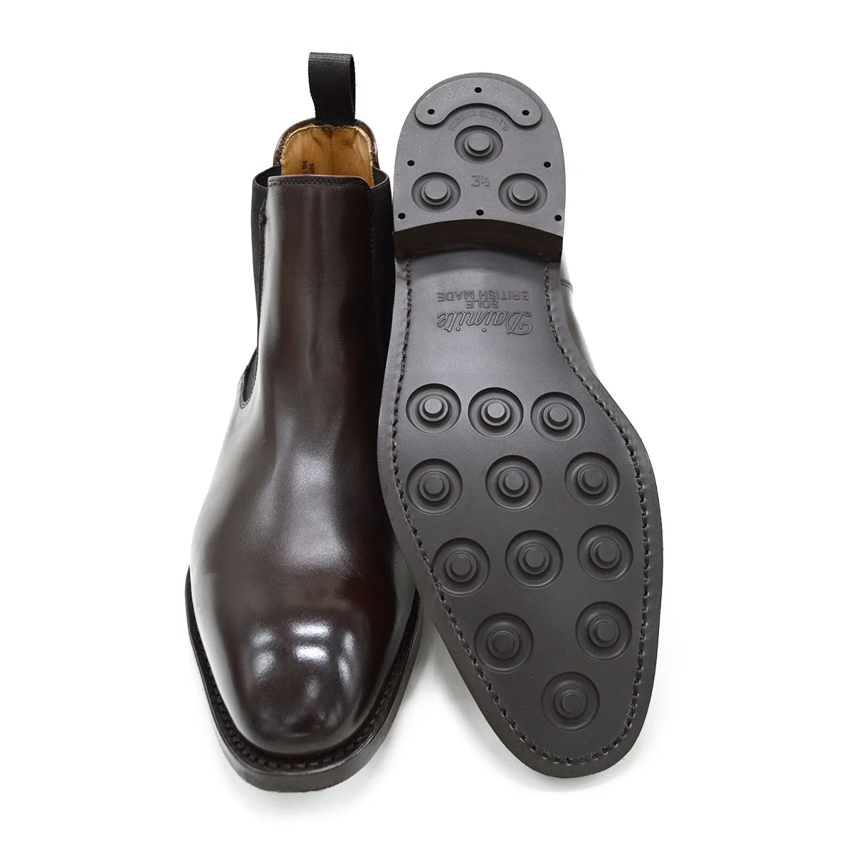 FACTORY SECOND Berwick 1707 Chelsea Boot (475) - Dark Brown - Image 2