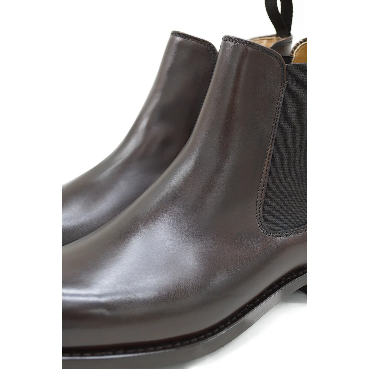 FACTORY SECOND Berwick 1707 Chelsea Boot (475) - Dark Brown - Image 4