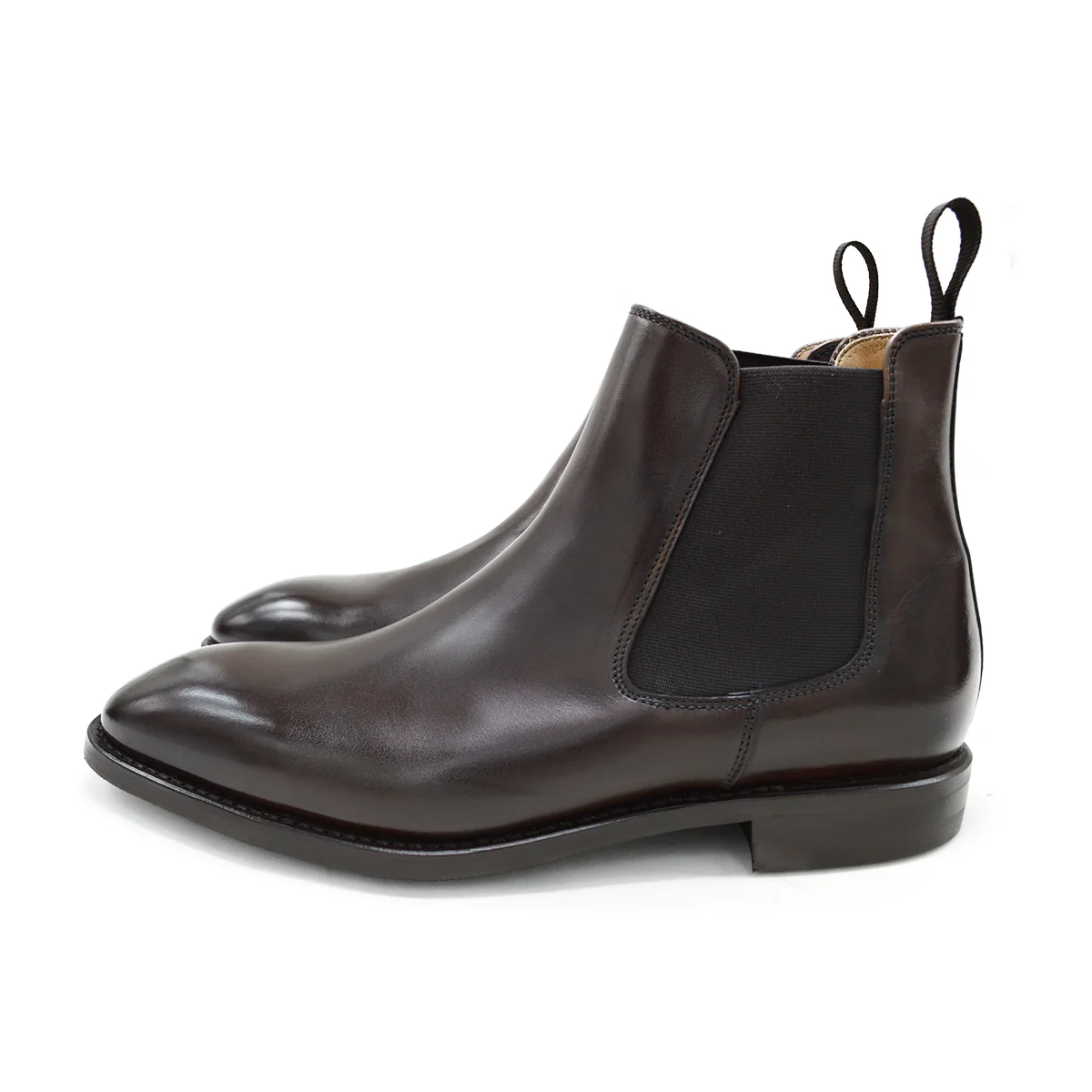 FACTORY SECOND Berwick 1707 Chelsea Boot (475) - Dark Brown - Image 5