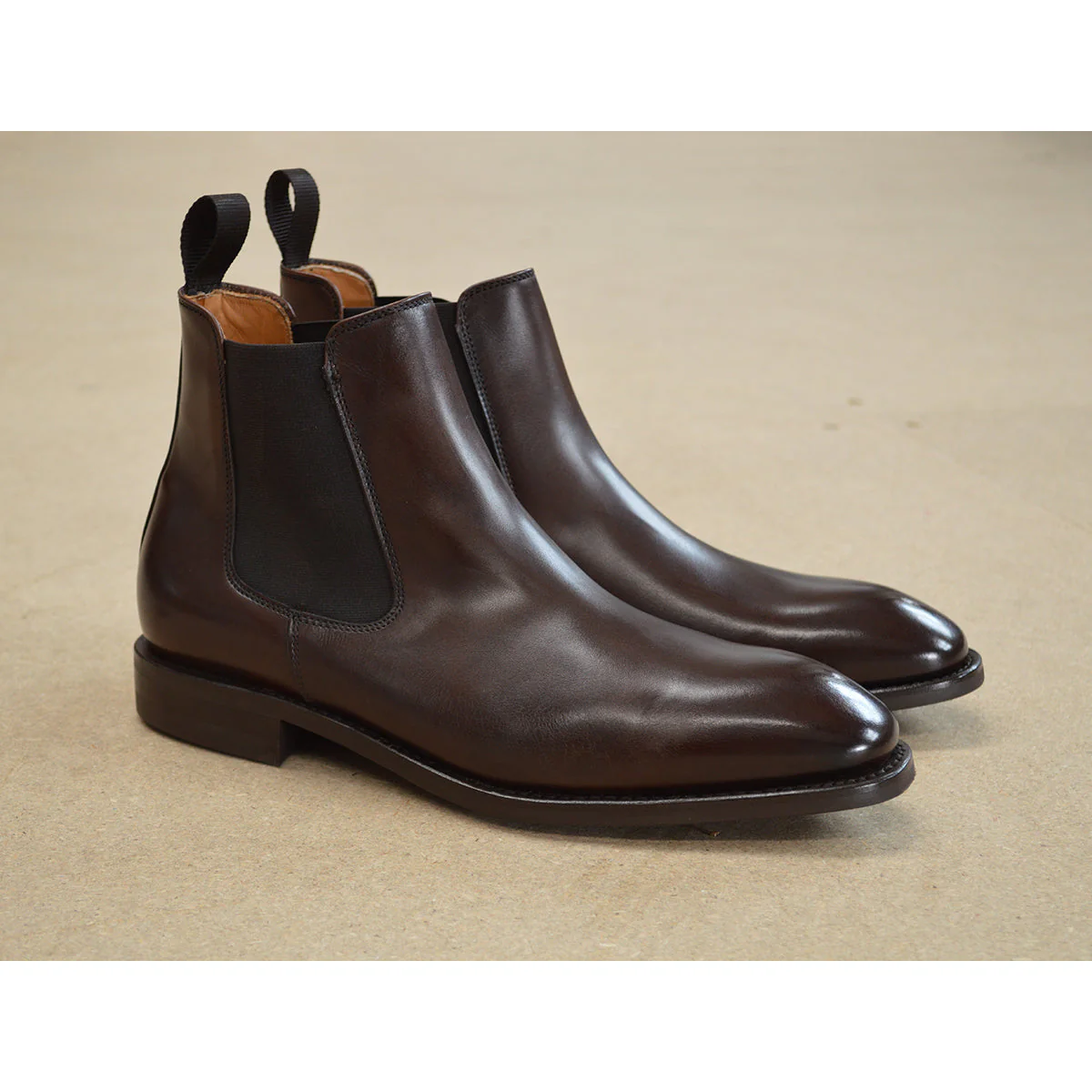 FACTORY SECOND Berwick 1707 Chelsea Boot (475) - Dark Brown - Image 9