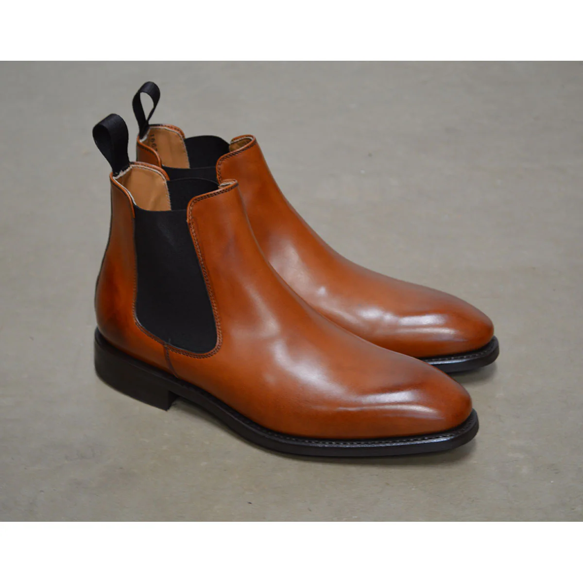 FACTORY SECOND Berwick 1707 Chelsea Boot (475)- Vegano Tan - Image 7
