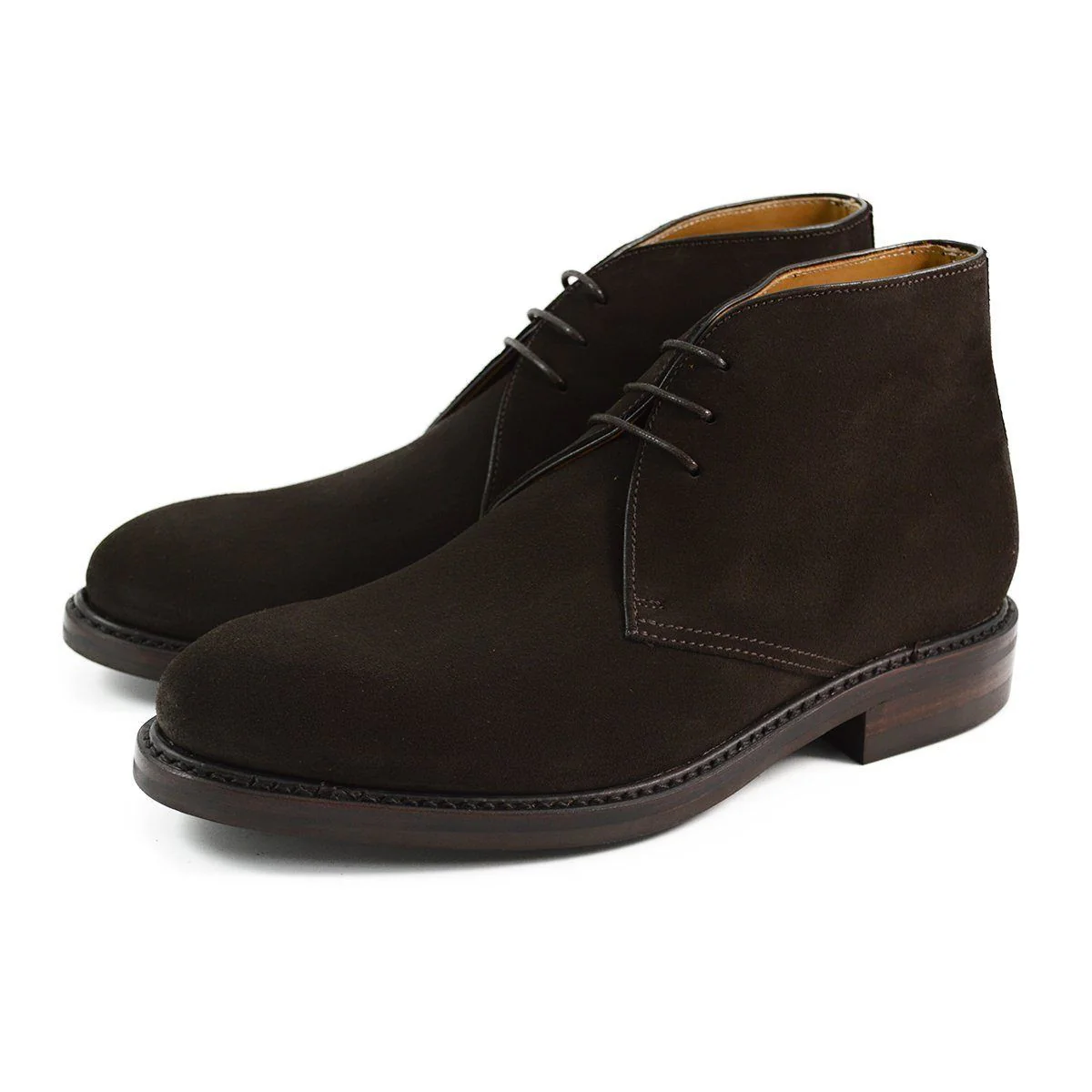 Berwick 1707 Chukka Boot (320) - Dark Brown Suede - Image 3