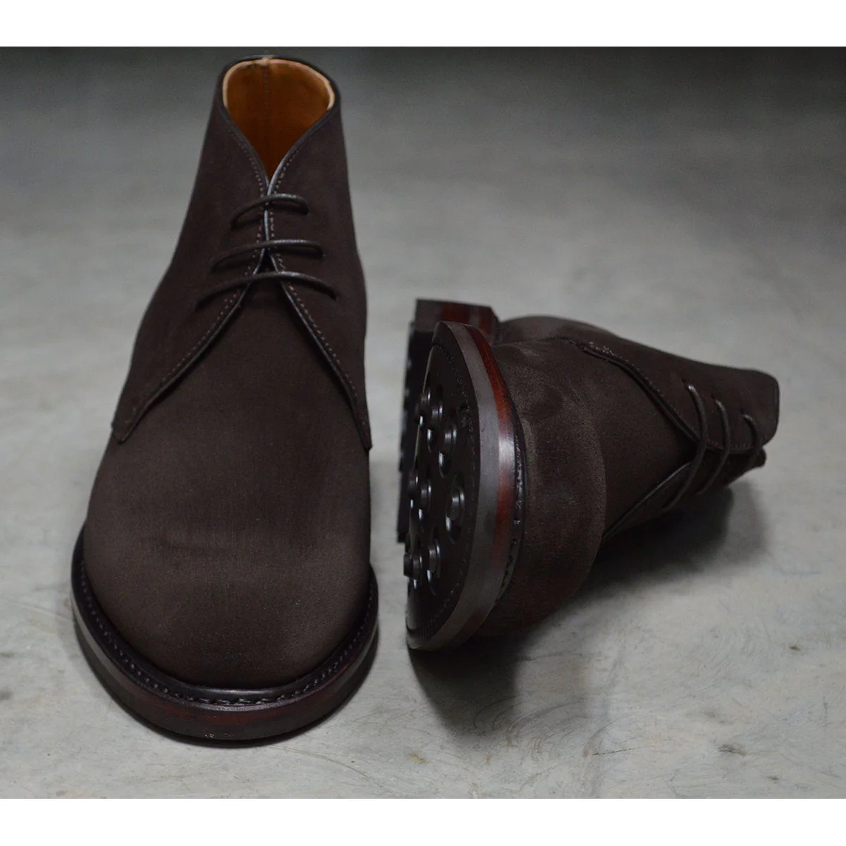 Berwick 1707 Chukka Boot (320) - Dark Brown Suede - Image 7
