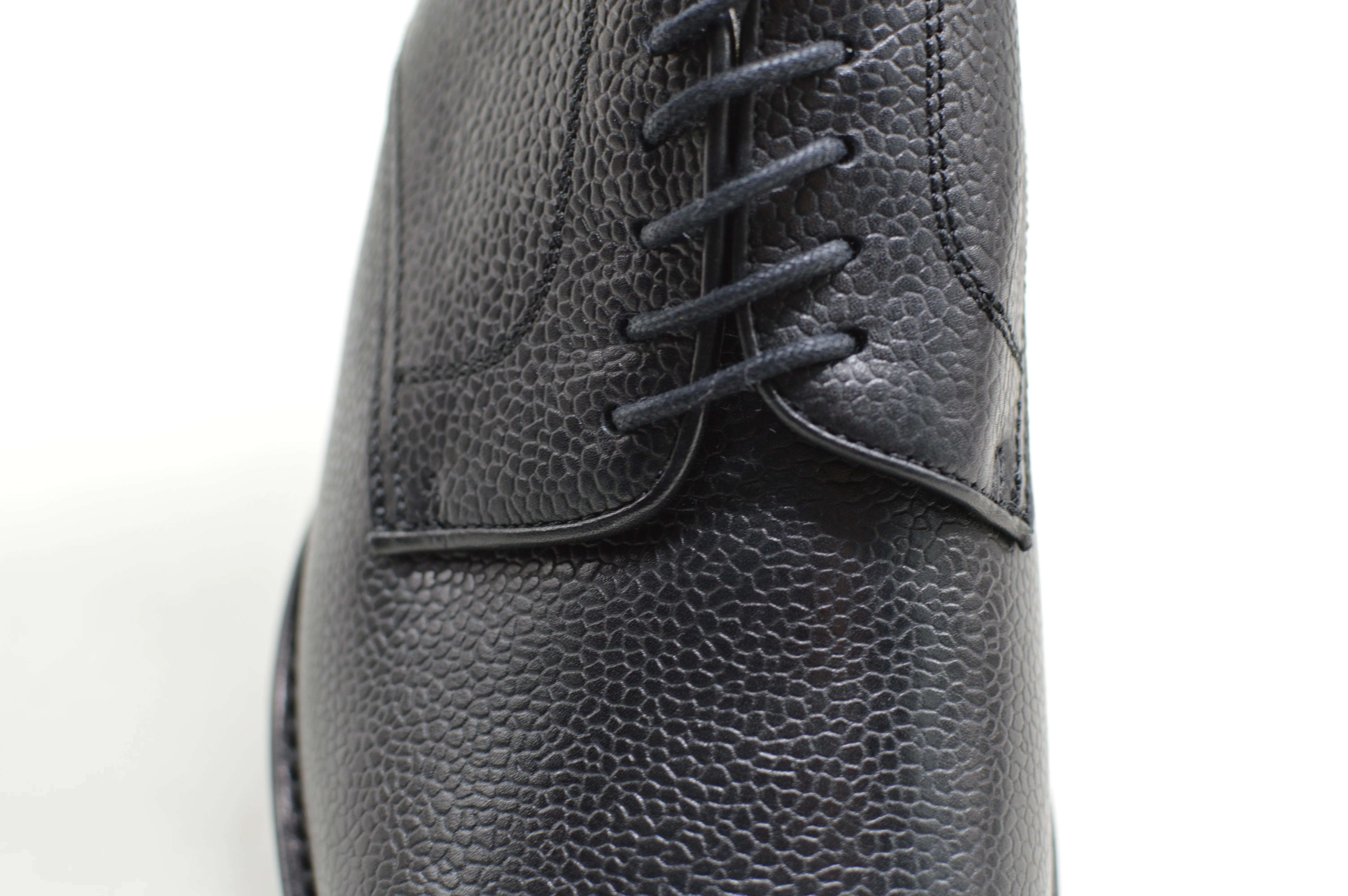 FACTORY SECOND Berwick 1707 Country Grain Black Derby Shoe (4169) - Image 14
