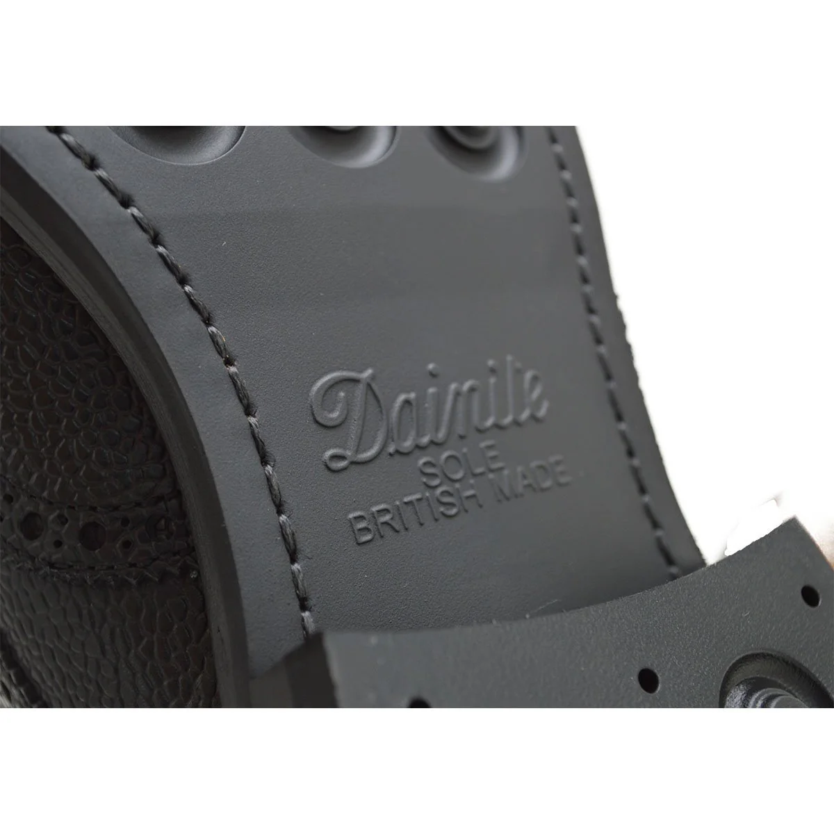 FACTORY SECOND Berwick 1707 Country Grain Black Derby Shoe (4169) - Image 8