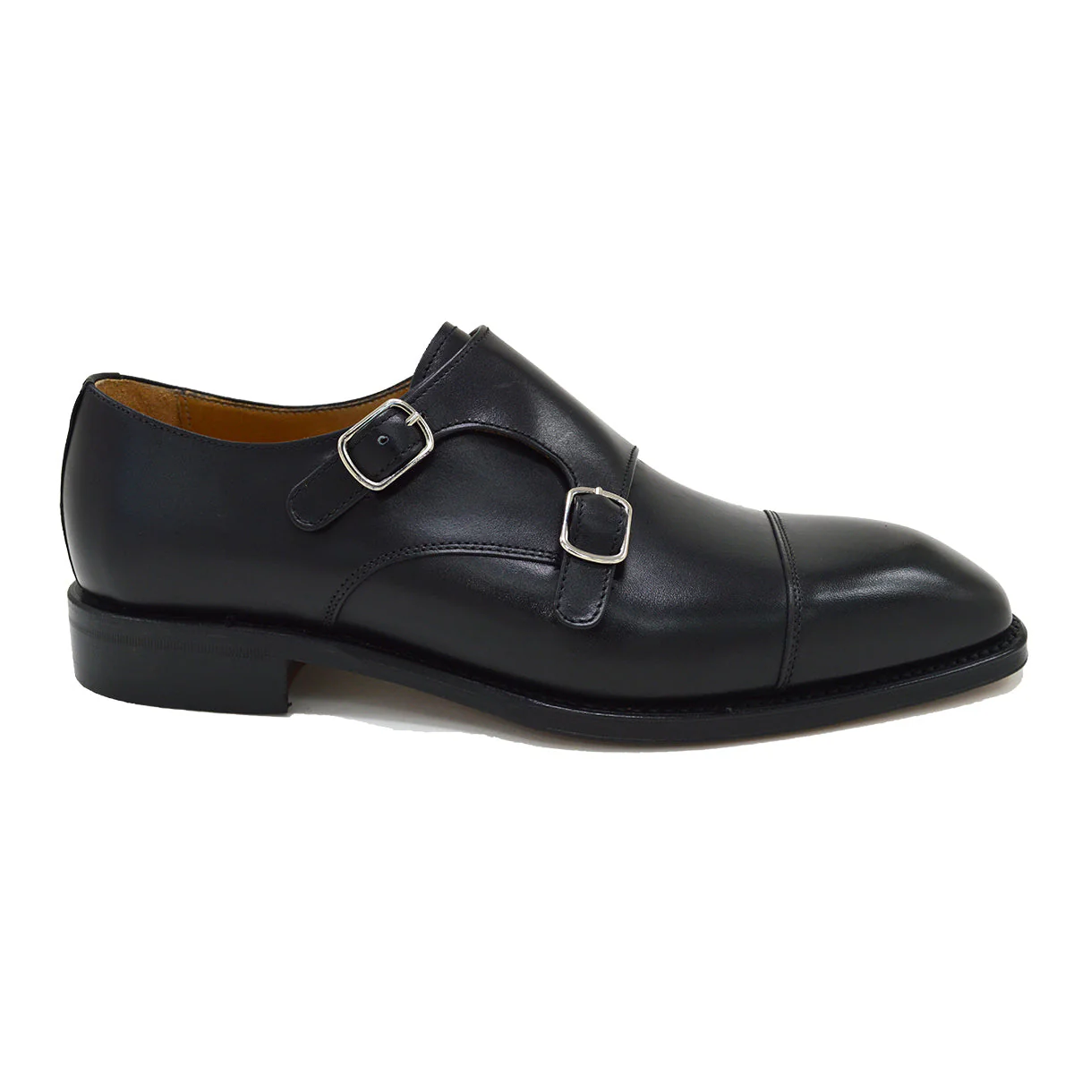 FACTORY SECOND Berwick 1707 Double Monk (5212)- Black Boxcalf