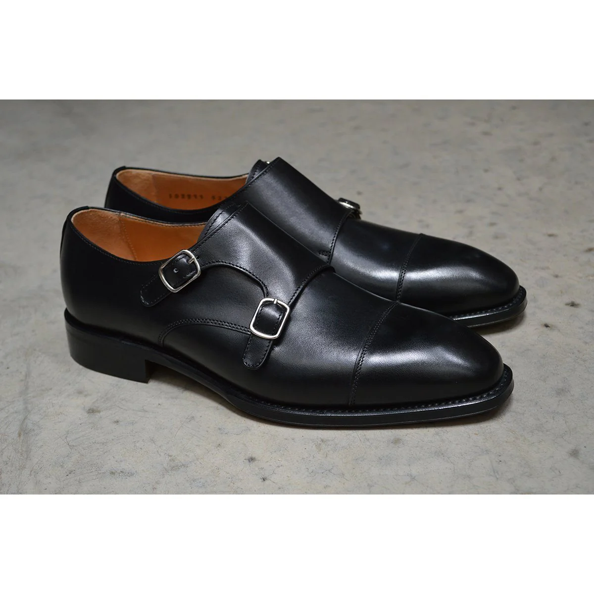 FACTORY SECOND Berwick 1707 Double Monk (5212)- Black Boxcalf - Image 9