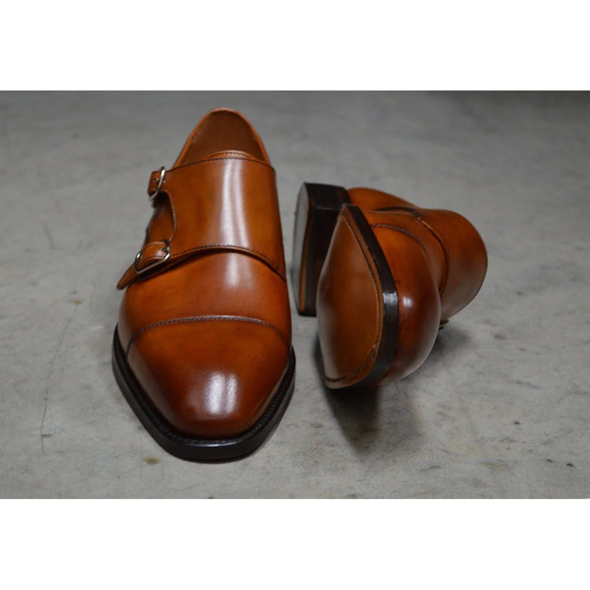 FACTORY SECOND Berwick 1707 Double Monk (5212)- Tan - Image 10