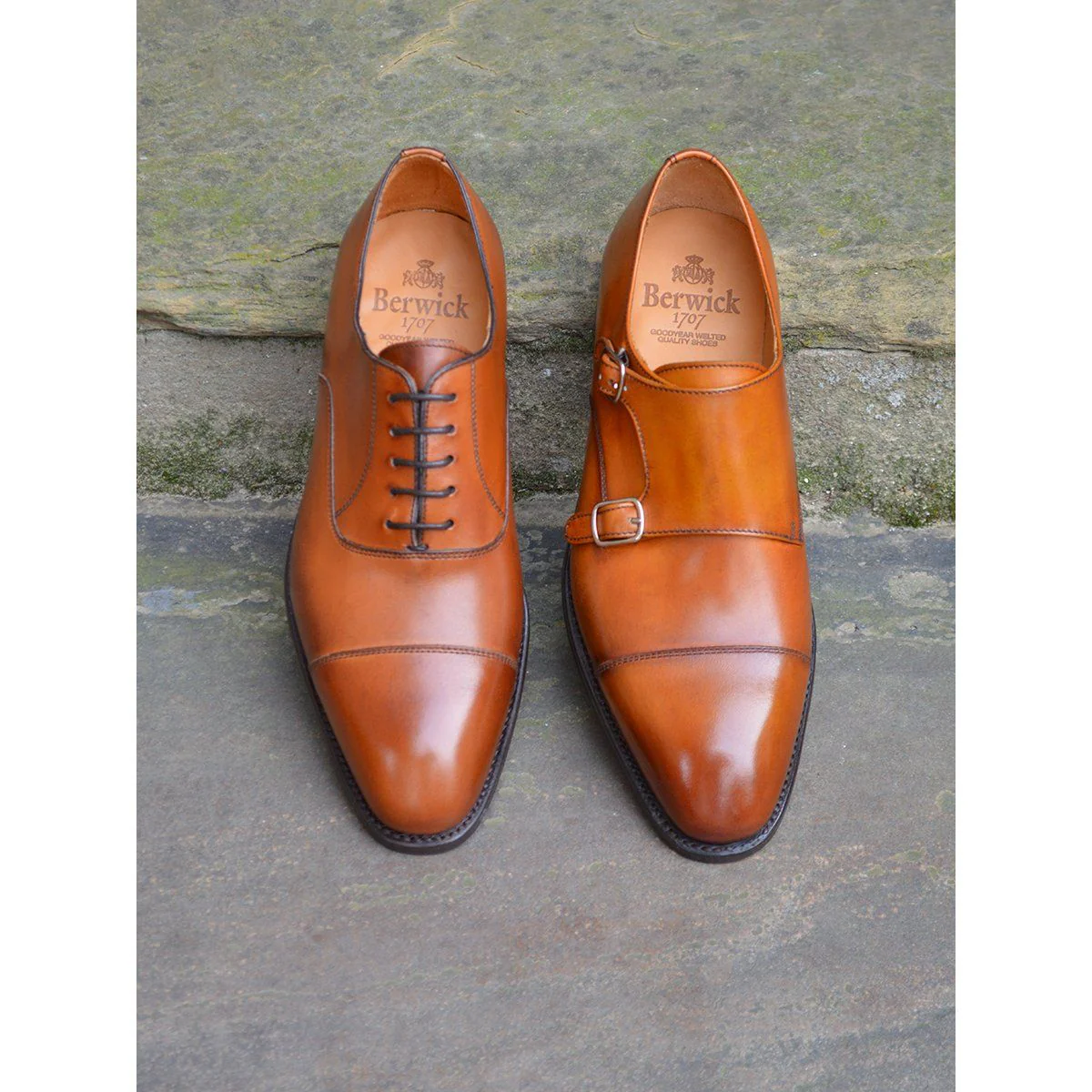 FACTORY SECOND Berwick 1707 Double Monk (5212)- Tan - Image 13