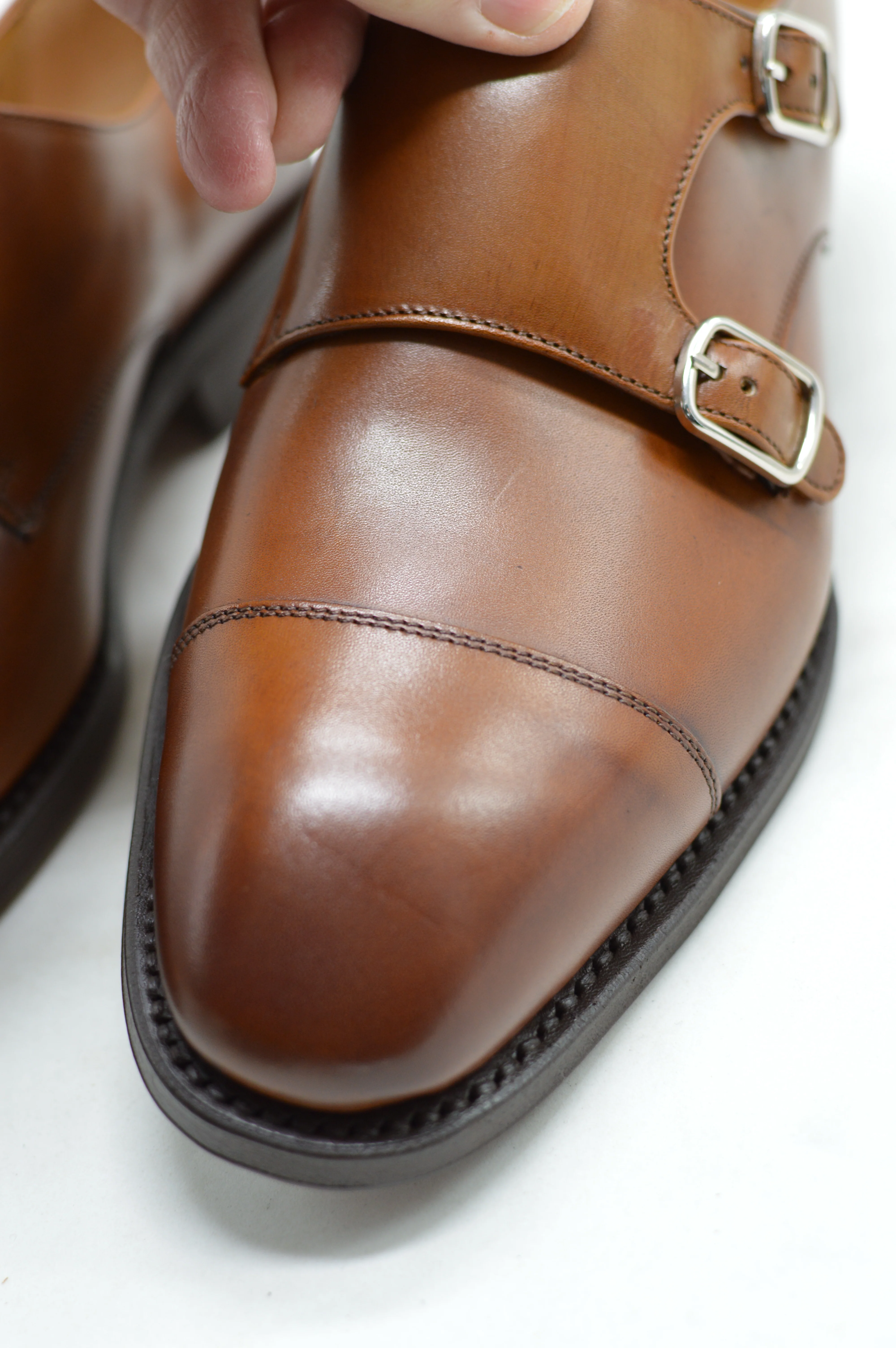 FACTORY SECOND Berwick 1707 Double Monk (5212)- Tan - Image 17