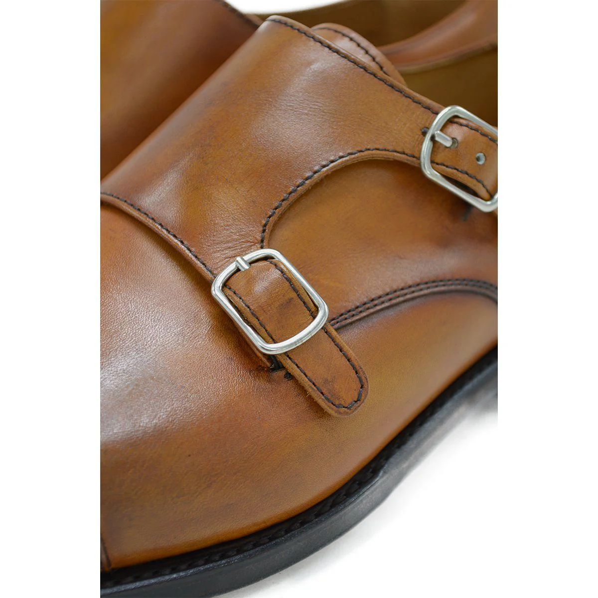 FACTORY SECOND Berwick 1707 Double Monk (5212)- Tan - Image 4