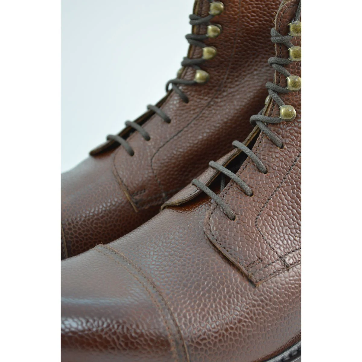 FACTORY SECOND Berwick 1707 Grain Cap Toe Boot (321) - Dark Brown - Image 4