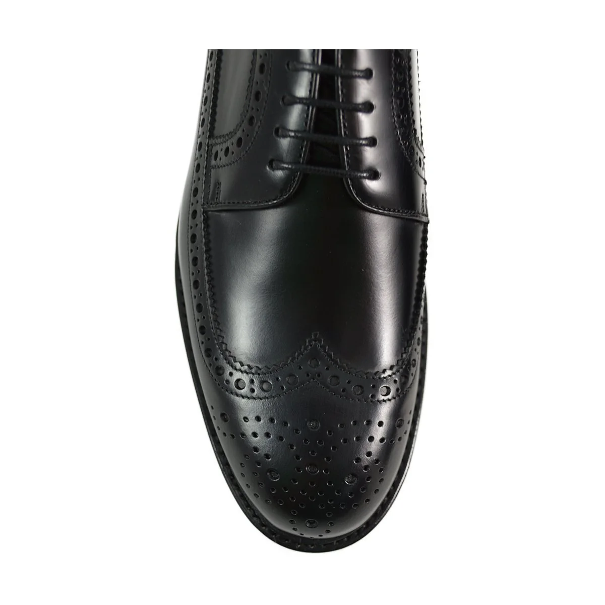 FACTORY SECOND Berwick 1707 Long Wing Brogue (3681) Black - Image 6