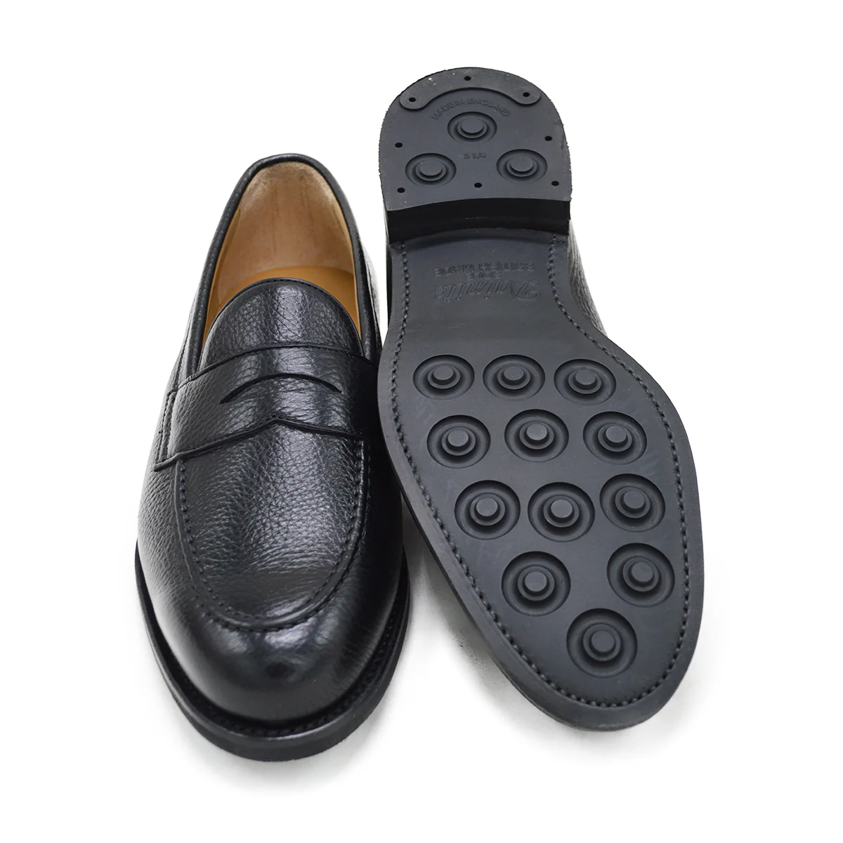 FACTORY SECOND Berwick 1707 Penny Loafer (9628) Black Deerskin - Image 2