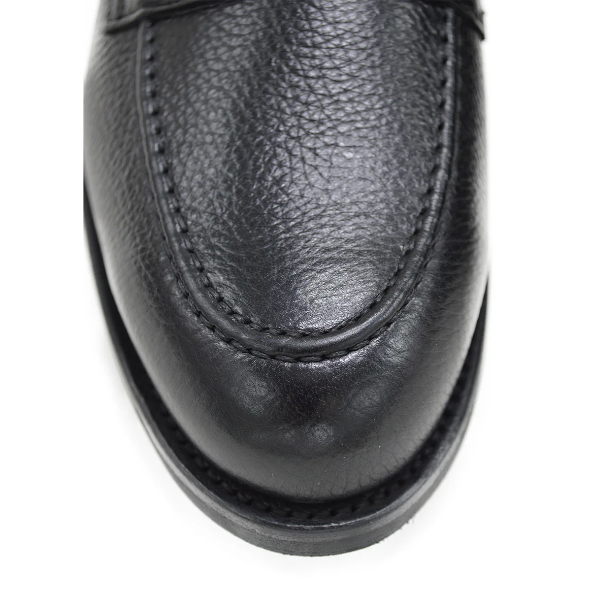 FACTORY SECOND Berwick 1707 Penny Loafer (9628) Black Deerskin - Image 7