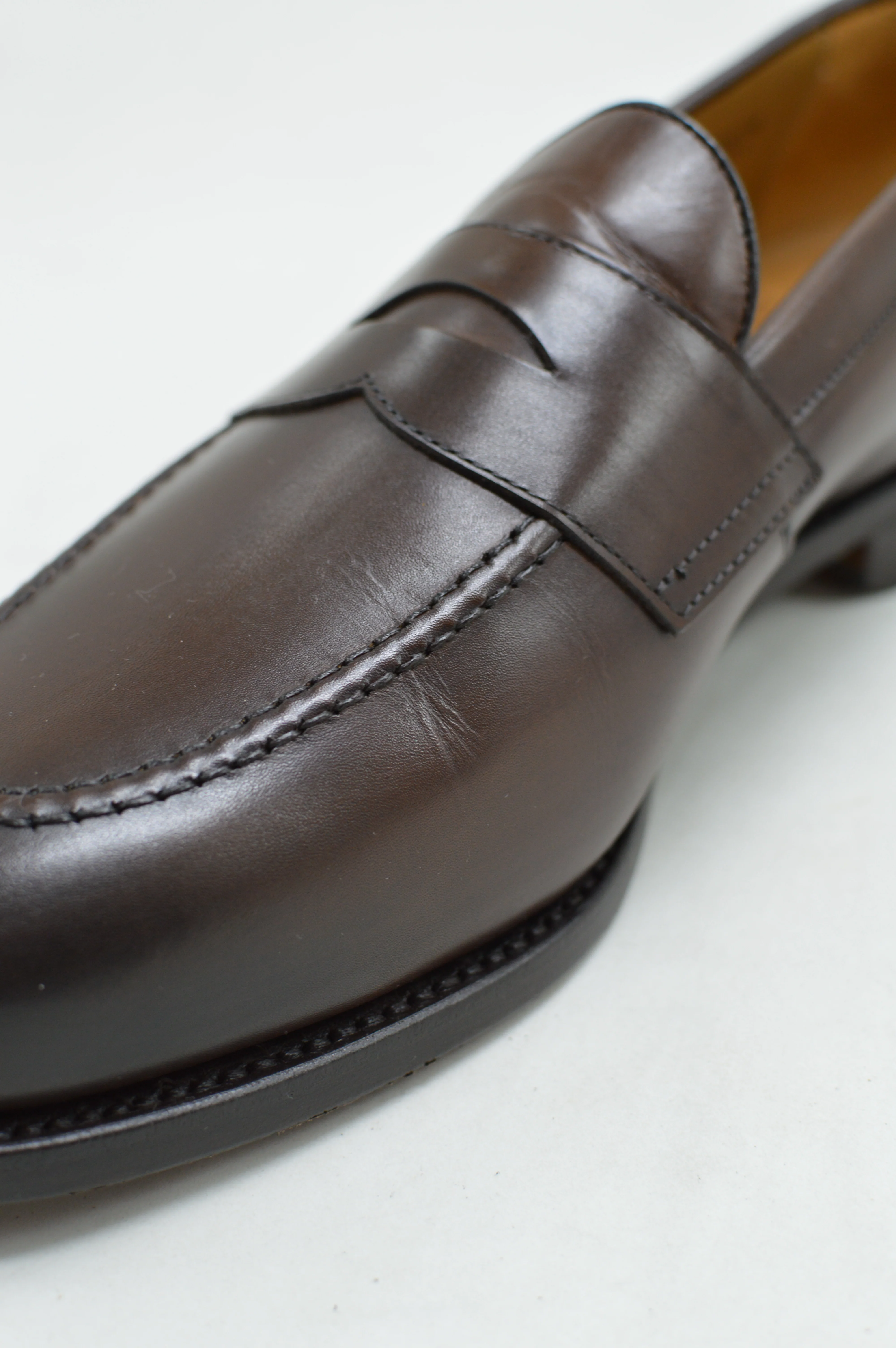 FACTORY SECOND Berwick 1707 Penny Loafer (9628) Dark Brown - Image 10