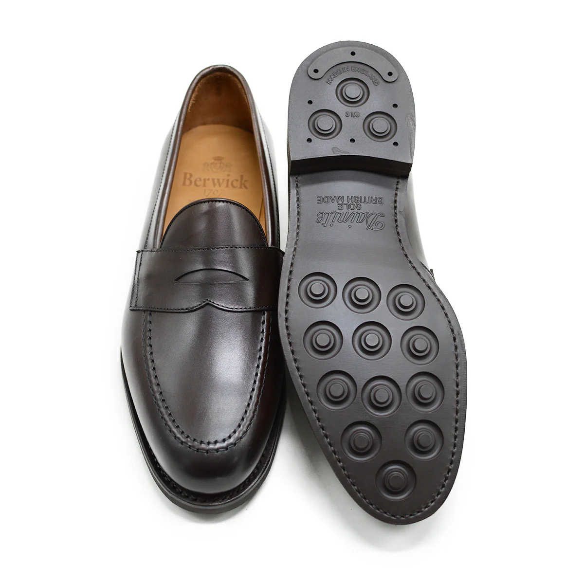 FACTORY SECOND Berwick 1707 Penny Loafer (9628) Dark Brown (Dainite) - Image 2