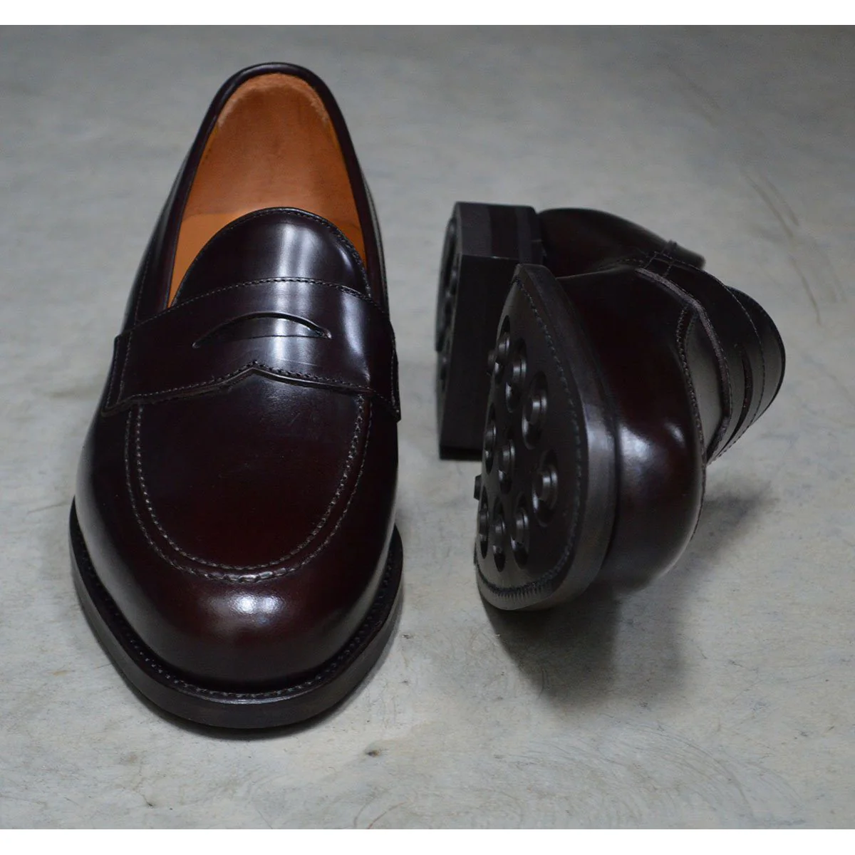 FACTORY SECOND Berwick 1707 Penny Loafer (9628)- Dark Brown Dainite - Image 10