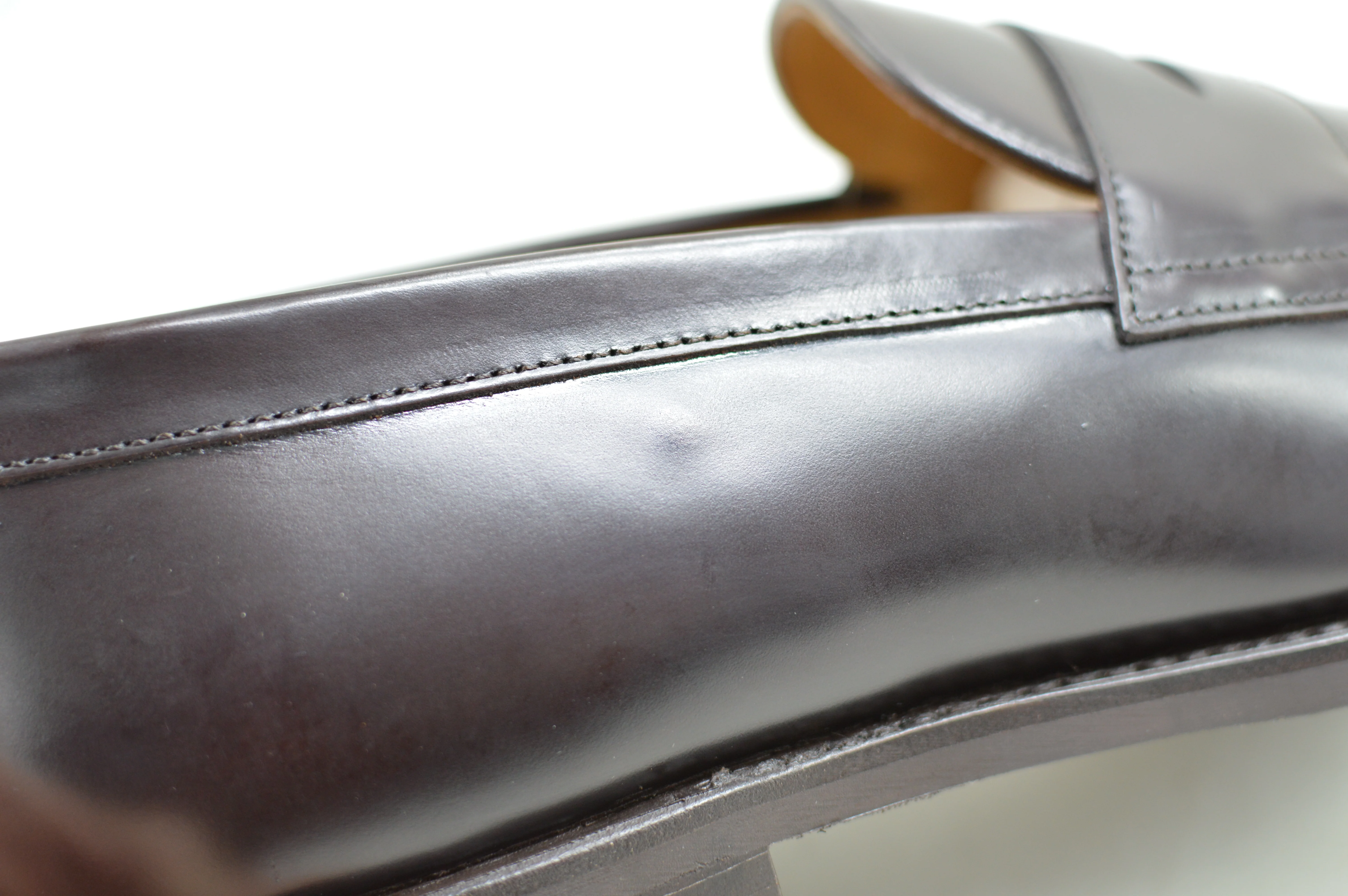 FACTORY SECOND Berwick 1707 Penny Loafer (9628)- Dark Brown Dainite - Image 12
