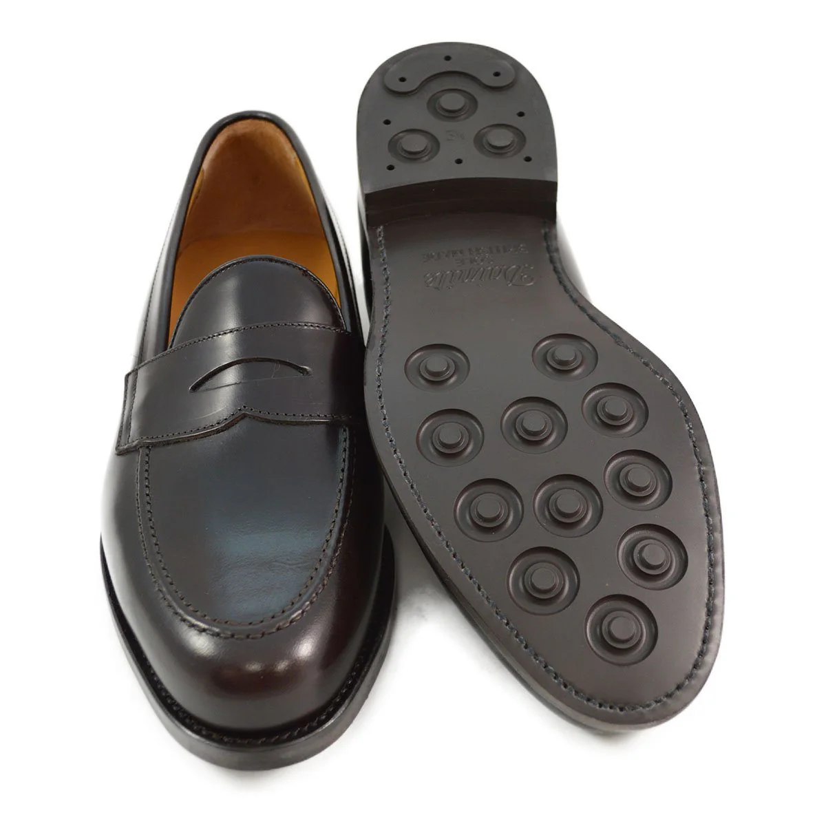 FACTORY SECOND Berwick 1707 Penny Loafer (9628)- Dark Brown Dainite - Image 2
