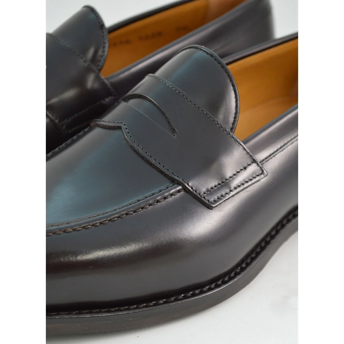 FACTORY SECOND Berwick 1707 Penny Loafer (9628)- Dark Brown Dainite - Image 4