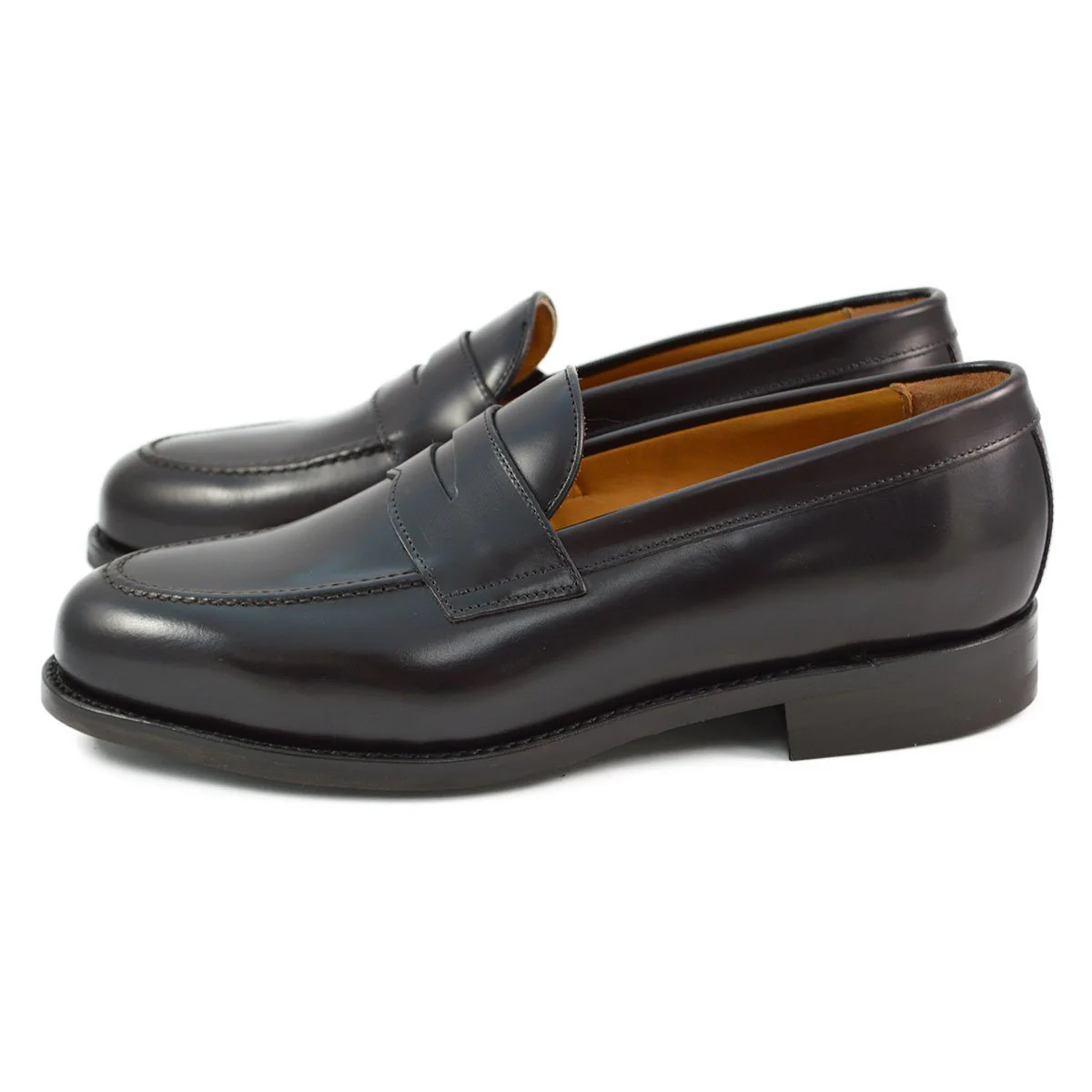 FACTORY SECOND Berwick 1707 Penny Loafer (9628)- Dark Brown Dainite - Image 5