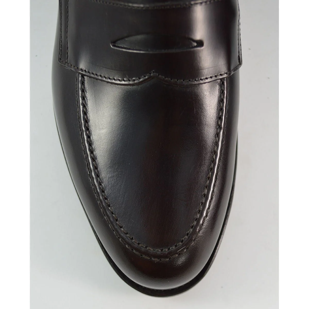 FACTORY SECOND Berwick 1707 Penny Loafer (9628)- Dark Brown Dainite - Image 7