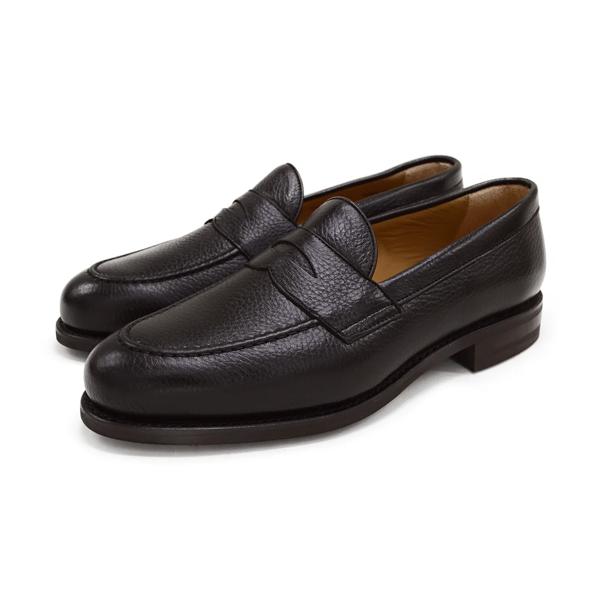 FACTORY SECOND Berwick 1707 Penny Loafer (9628) Dark Brown Deerskin - Image 3