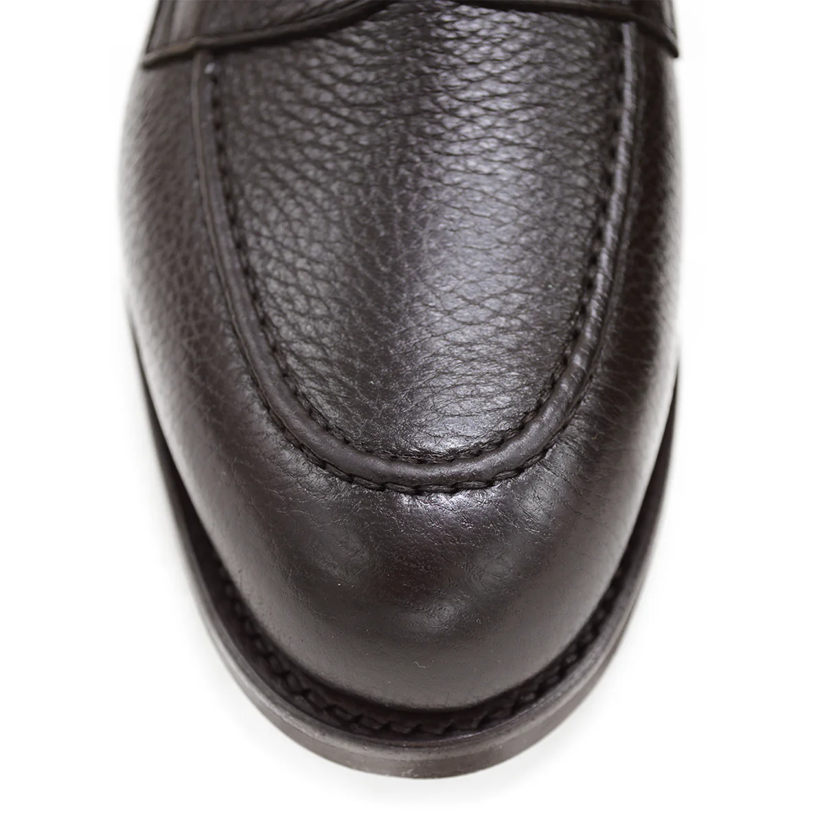 FACTORY SECOND Berwick 1707 Penny Loafer (9628) Dark Brown Deerskin - Image 7