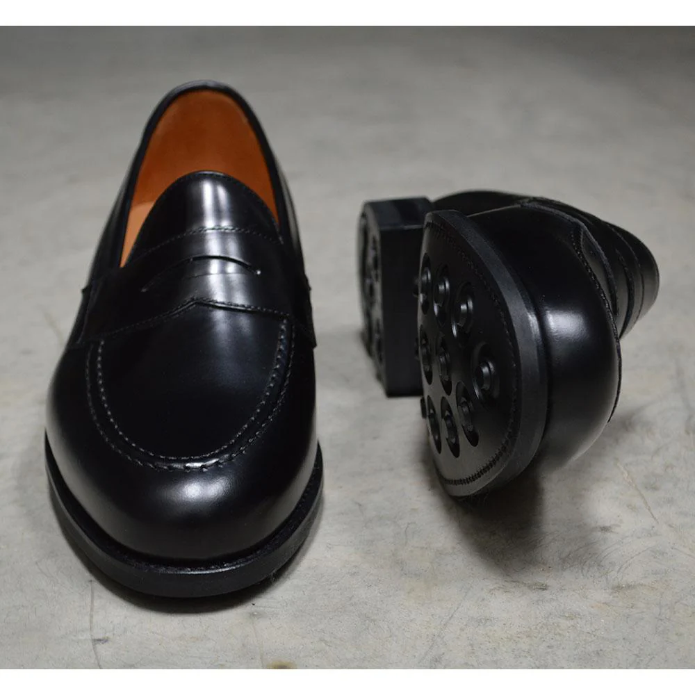 FACTORY SECOND Berwick 1707 Penny Loafer (9628-K4)- Black Rois Dainite - Image 11