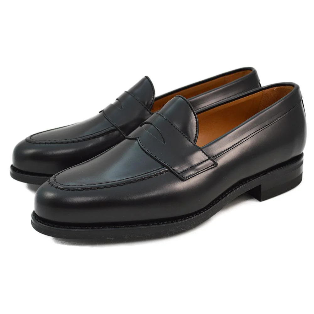 FACTORY SECOND Berwick 1707 Penny Loafer (9628-K4)- Black Rois Dainite - Image 3