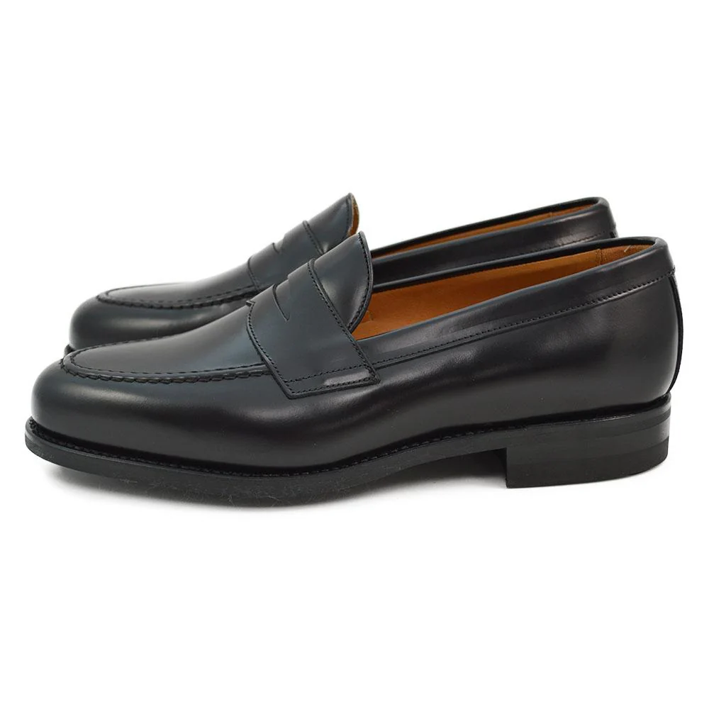 FACTORY SECOND Berwick 1707 Penny Loafer (9628-K4)- Black Rois Dainite - Image 5