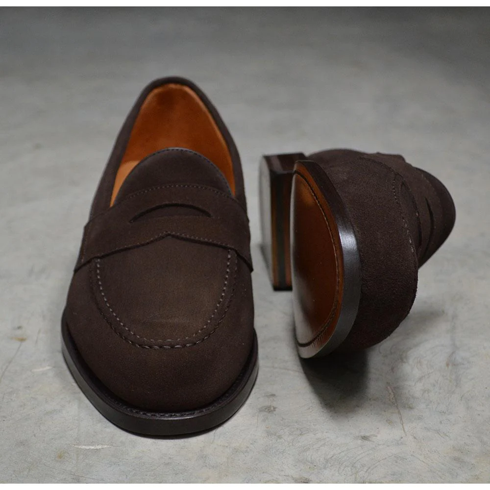 FACTORY SECOND Berwick 1707 Penny Loafer (9628) Suede - Image 10