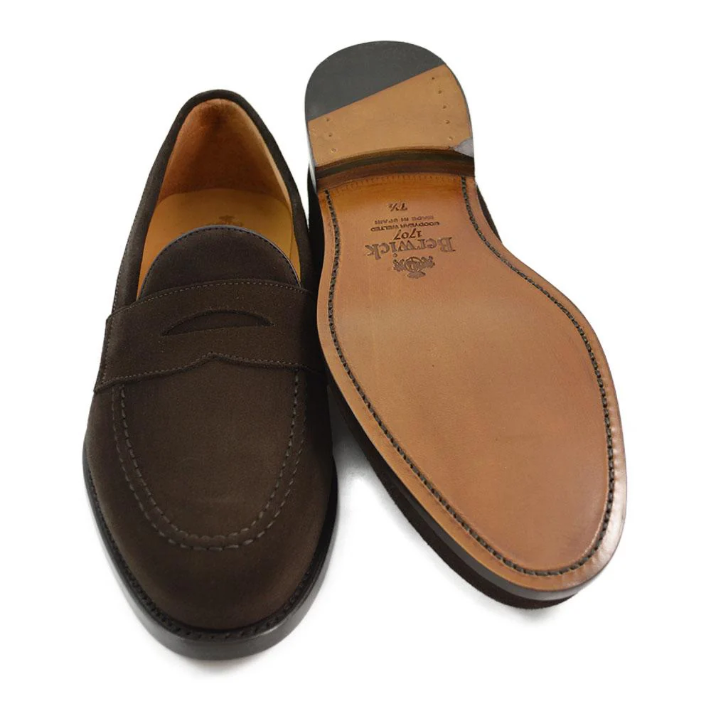 FACTORY SECOND Berwick 1707 Penny Loafer (9628) Suede - Image 2