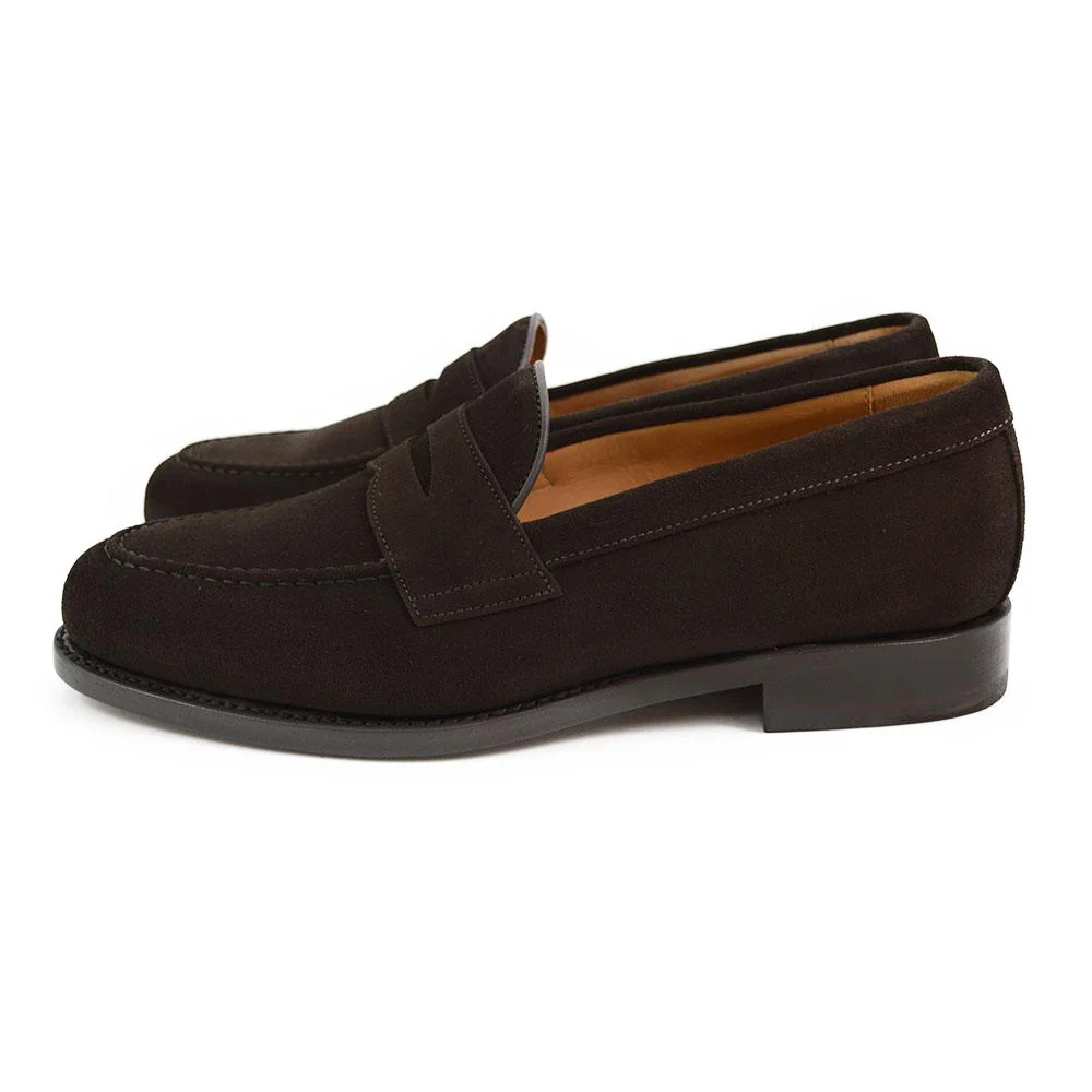 FACTORY SECOND Berwick 1707 Penny Loafer (9628) Suede (Dainite) - Image 4
