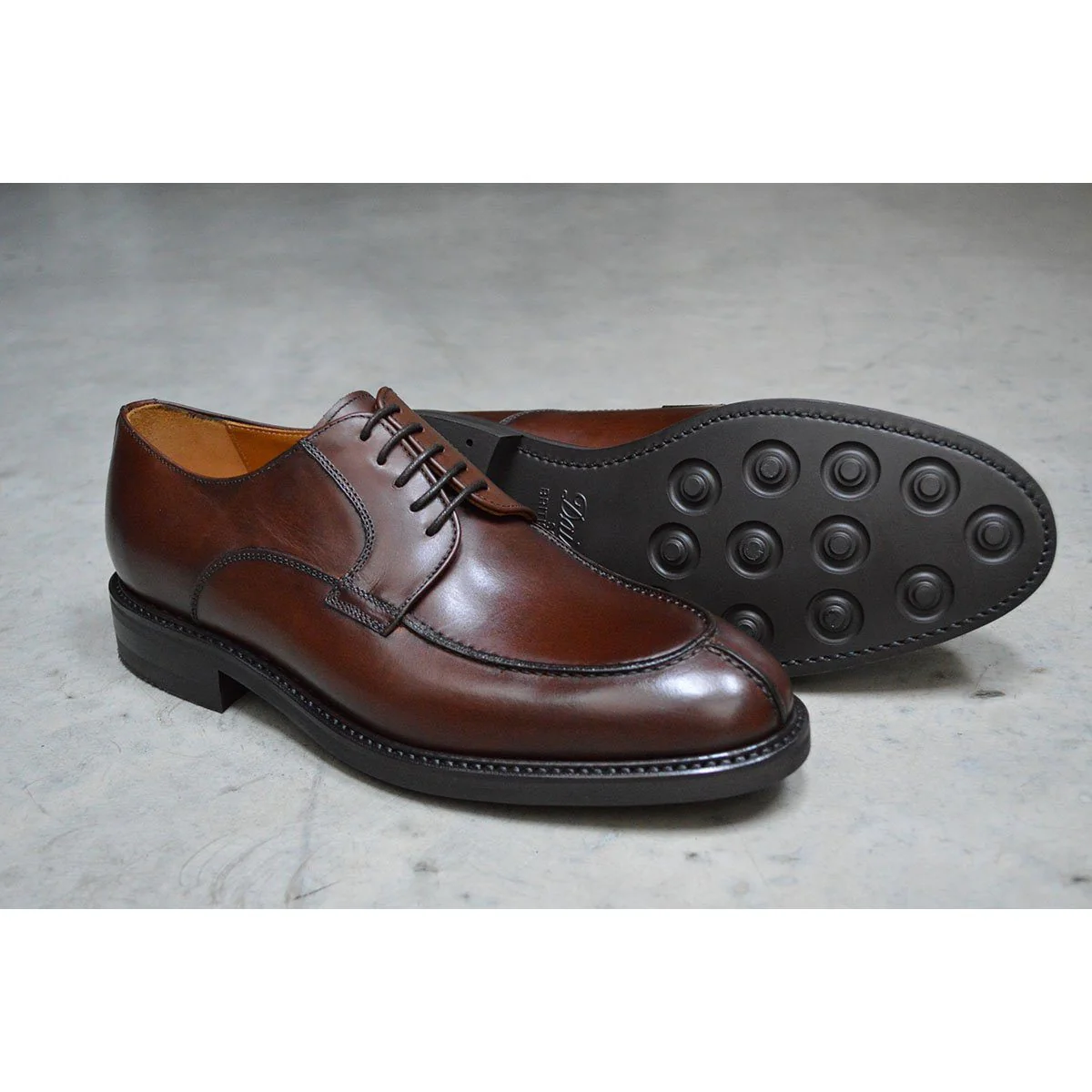 FACTORY SECOND Berwick 1707 Split Toe Derby Shoe (2439) Dark Brown - Image 11