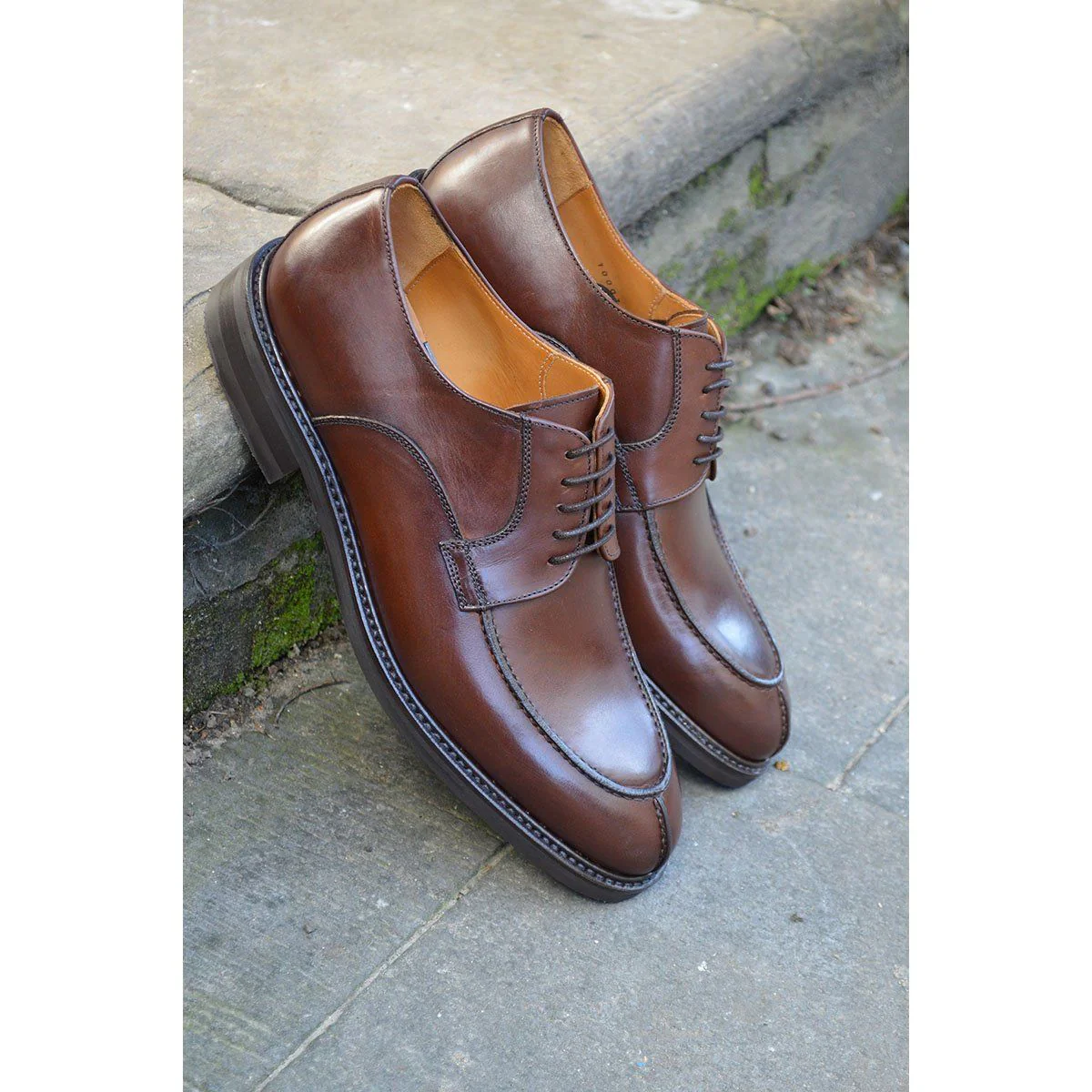 FACTORY SECOND Berwick 1707 Split Toe Derby Shoe (2439) Dark Brown - Image 13