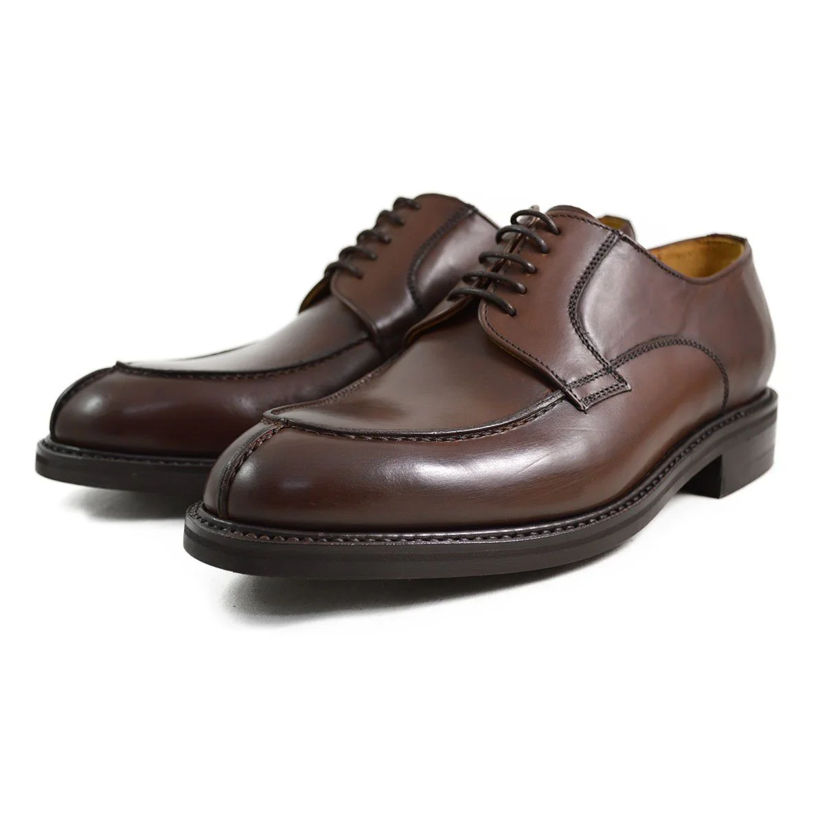 FACTORY SECOND Berwick 1707 Split Toe Derby Shoe (2439) Dark Brown - Image 3