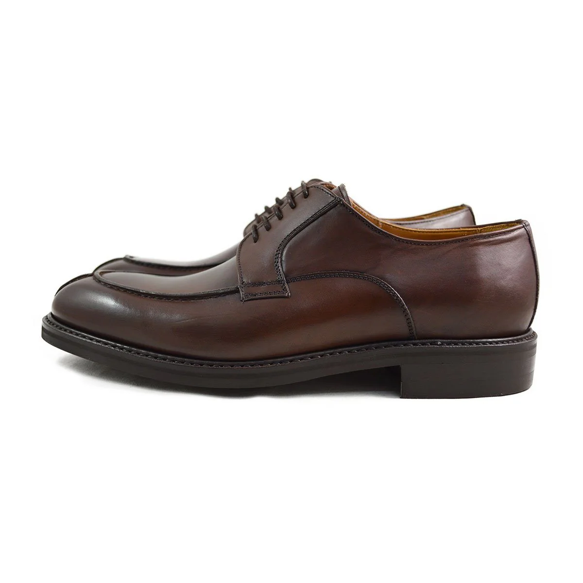 FACTORY SECOND Berwick 1707 Split Toe Derby Shoe (2439) Dark Brown - Image 5