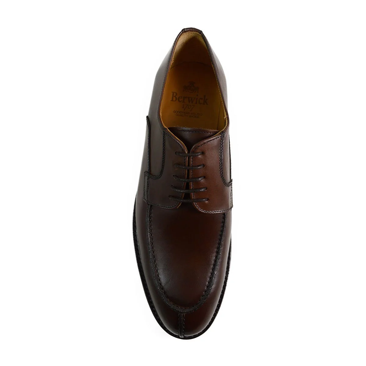 FACTORY SECOND Berwick 1707 Split Toe Derby Shoe (2439) Dark Brown - Image 7