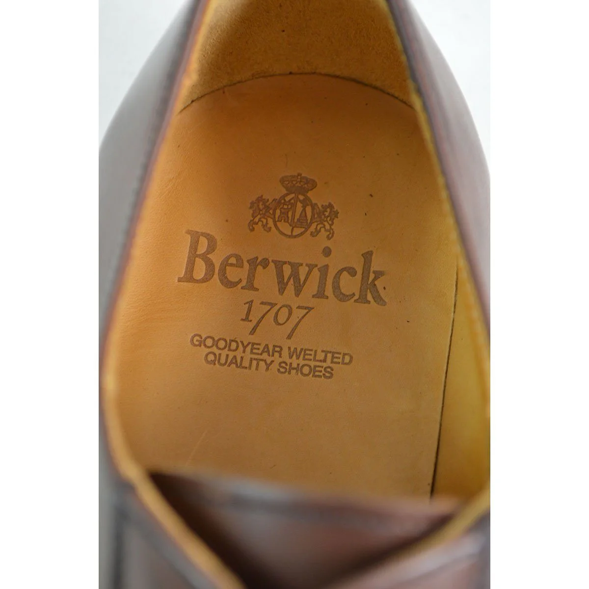 FACTORY SECOND Berwick 1707 Split Toe Derby Shoe (2439) Dark Brown - Image 8