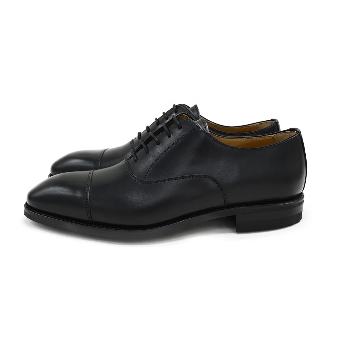 FACTORY SECOND Berwick 1707 Straight Cap Oxford (5217) - Black Boxcalf (Dainite) - Image 5