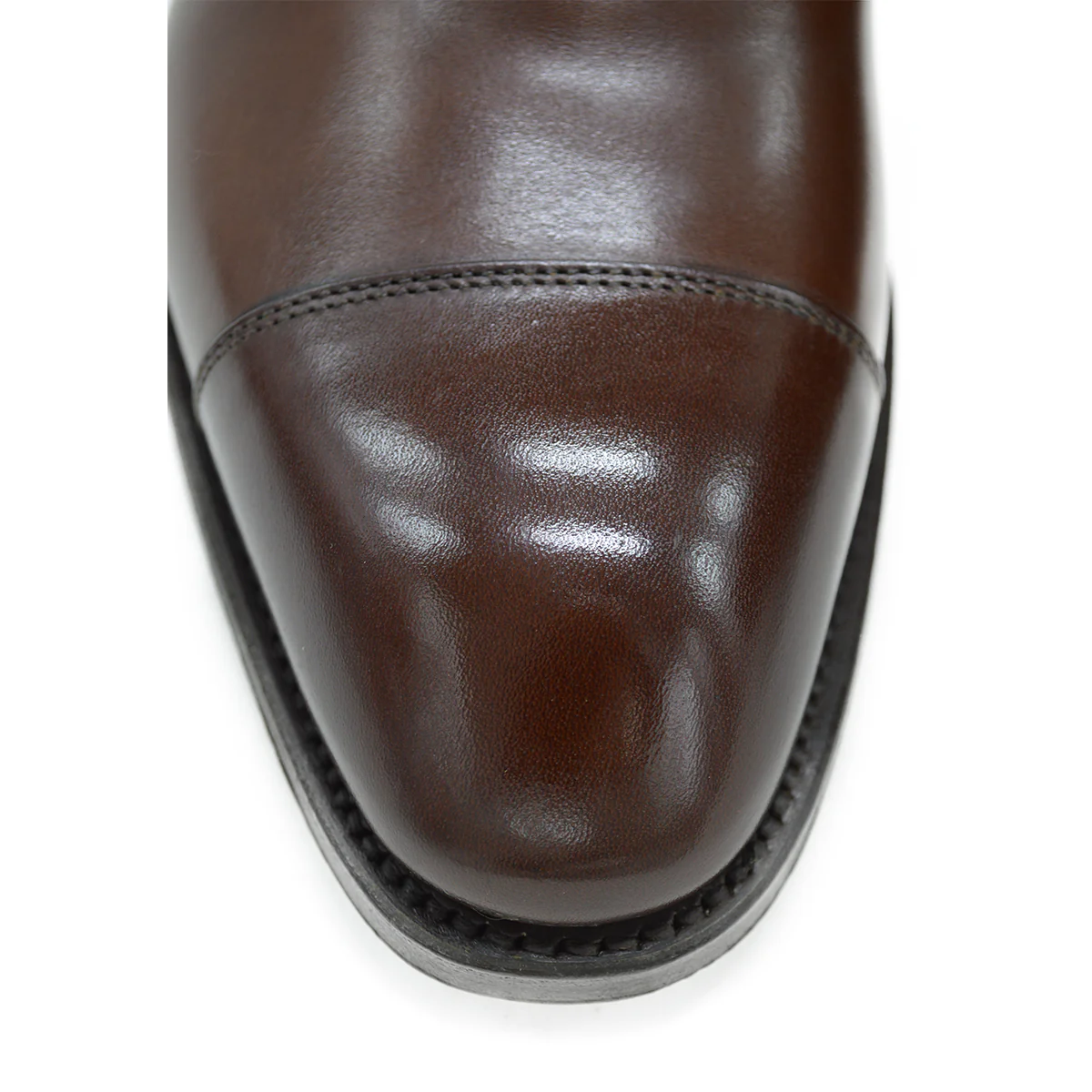 FACTORY SECOND Berwick 1707 Straight Cap Oxford (5217) Dark Brown - Image 7