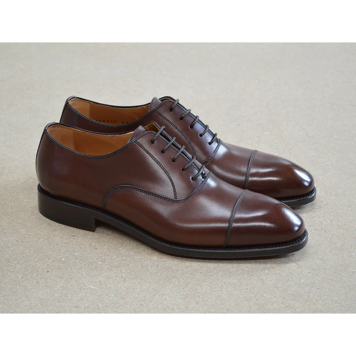FACTORY SECOND Berwick 1707 Straight Cap Oxford (5217) Dark Brown - Image 8