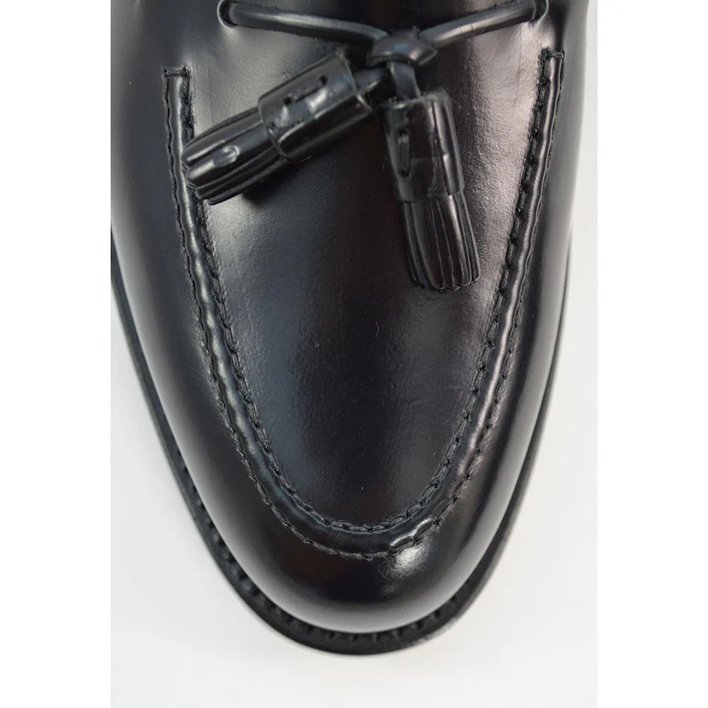 FACTORY SECOND Berwick 1707 Tasselled Slip On (8491) - Black Rois - Image 7