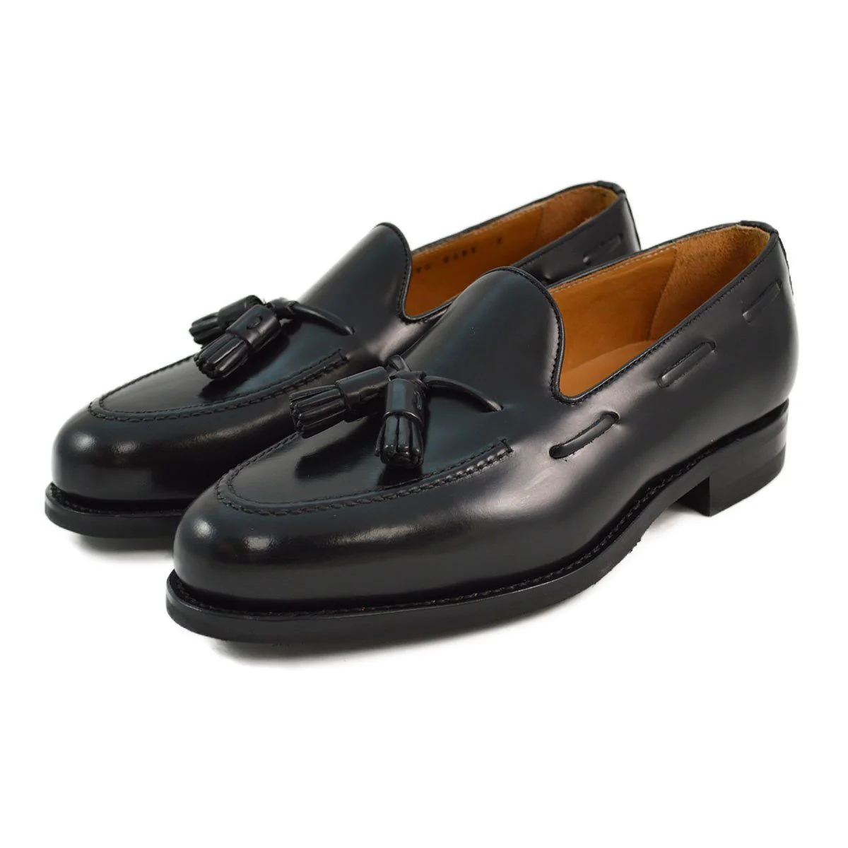 FACTORY SECOND Berwick 1707 Tasselled Slip On (8491) - Black Rois Dainite - Image 3