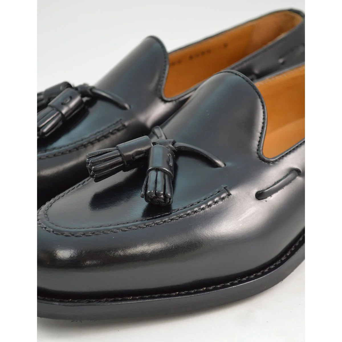 FACTORY SECOND Berwick 1707 Tasselled Slip On (8491) - Black Rois Dainite - Image 4