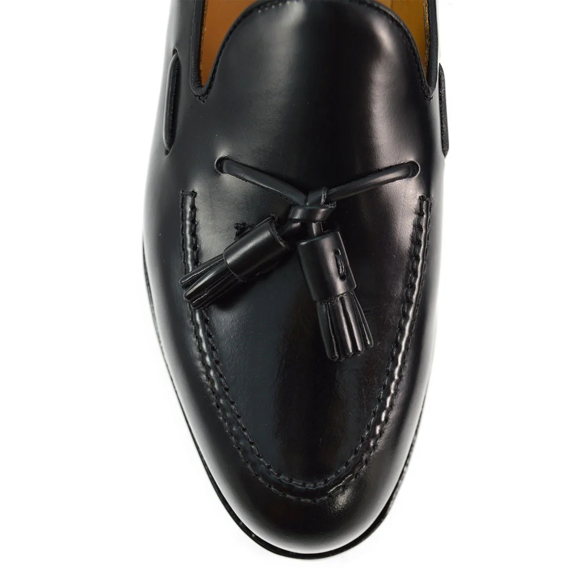 FACTORY SECOND Berwick 1707 Tasselled Slip On (8491) - Black Rois Dainite - Image 7