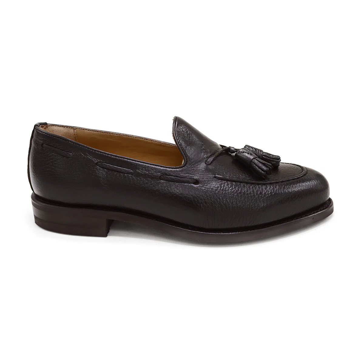 FACTORY SECOND Berwick 1707 Tasselled Slip On (8491) Dark Brown Deerskin